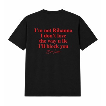 I`M NOT RIHANNA Oversize Majica
